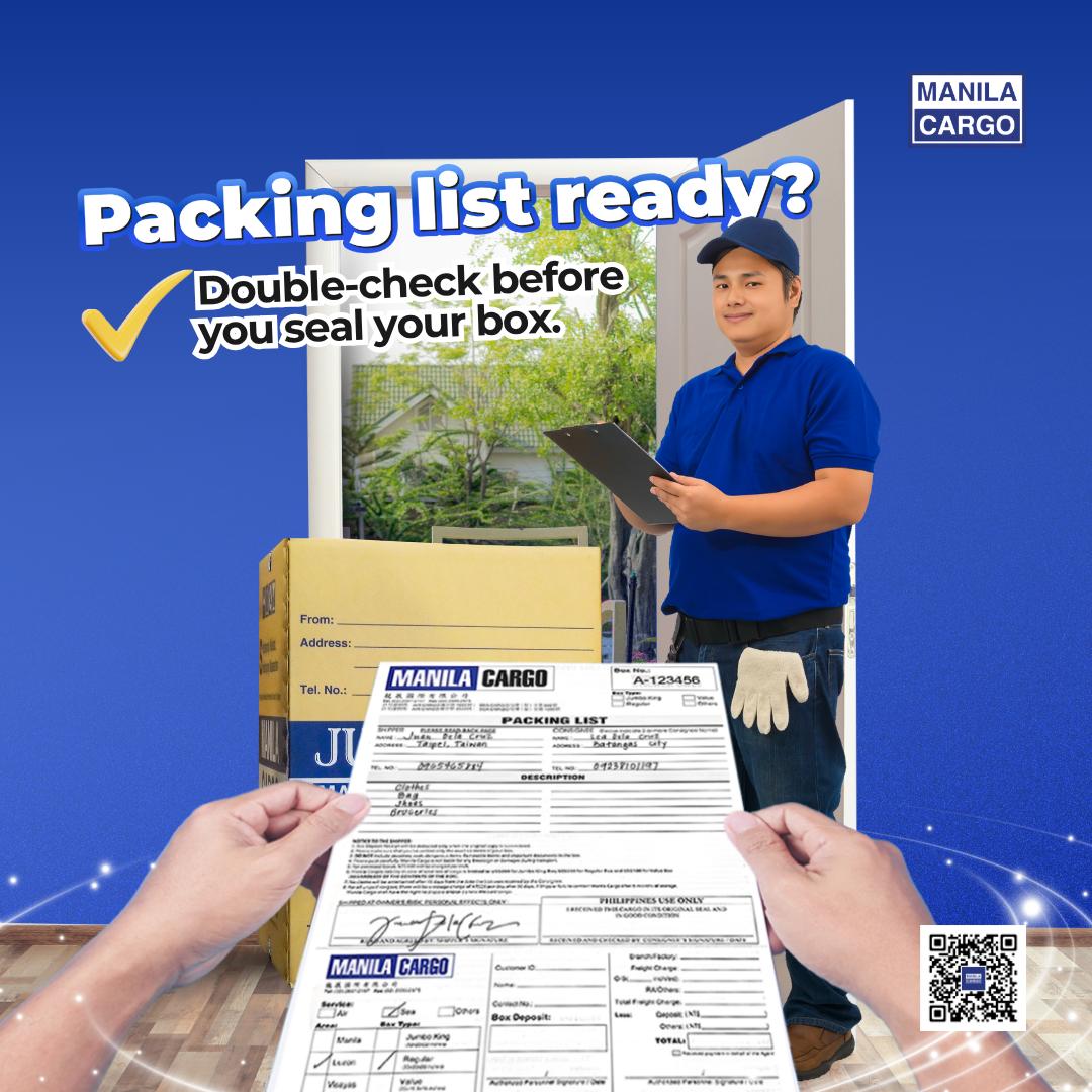 Packing list ready